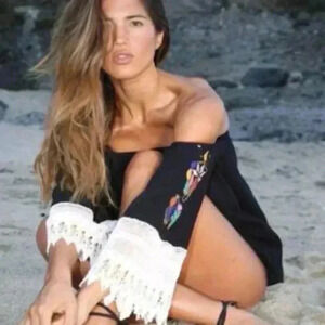Black OFF SHOULDER TOP